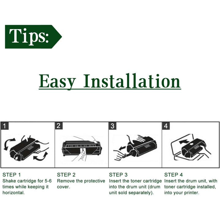 2-Pack (Black) 48A | CF248A Toner Cartridge Compatible for HP Pro M15a M15w M28a M28w M30w M31w Printer CF248A Toner Cartridge.