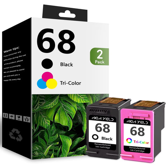 68 Ink Compatible for 68 Ink Cartridges Combo Pack Envy 6152e 6155e 6152e 6155e 6552e 6555e 6558e Printers