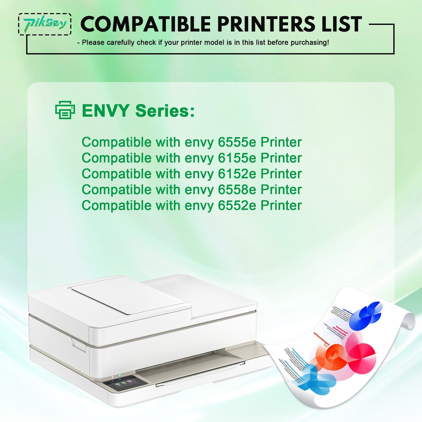 68 Ink Cartridge Compatible for HP 68 Ink Cartridges for Envy 6552e 6555e 6155e 6152e 6558e Printer (1-Pack Black)