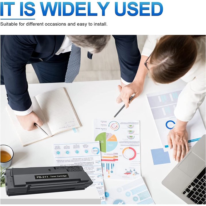 PB-211EV Toner Cartridge：Replacement for Pantum M6600NW M6552NW Printers (1 Pack, Black)
