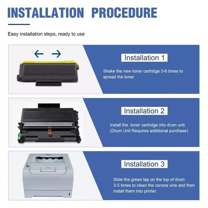 TN-650 Toner Cartridge Replacement for Brother TN-650 Toner Compatible for MFC-8670DN Printer.