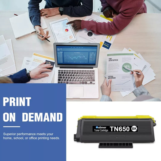 TN-650 Toner Cartridge Replacement for Brother TN-650 Toner Compatible for MFC-8670DN Printer.