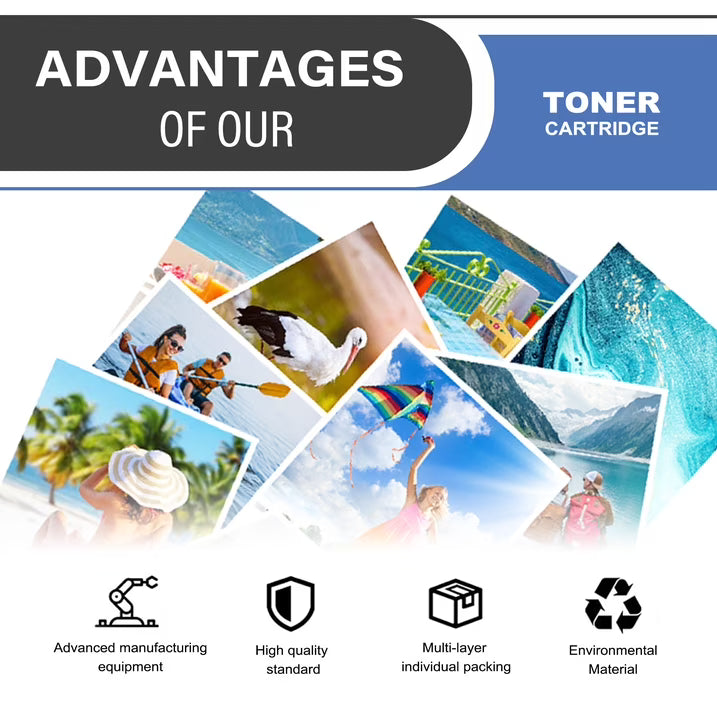 204A CF510A Toner Cartridge 4-Pack Compatible for 204A CF510A Toner Cartridges for Color Laser Pro M154 Series, Color Laser Pro MFP M180; M181 Series Printer (1 Black, 1 Cyan, 1 Magenta, 1 Yellow)