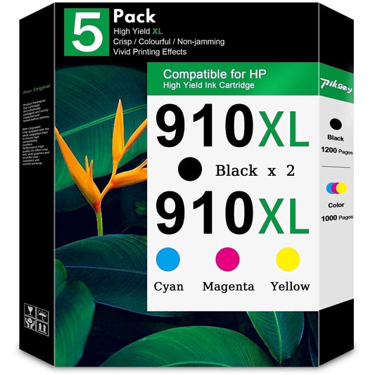 910XL Ink Cartridges Combo Pack Compatible for HP 910 Ink Works with 910 XL Cartridge Printer