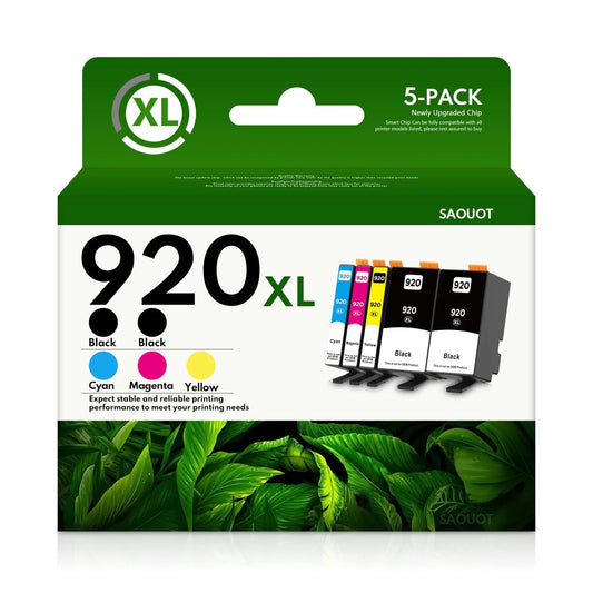 920XL Ink Cartridge Compatible for HP 920 XL Ink Cartridge for OfficeJet E710 E709 Printer (5 Pack)
