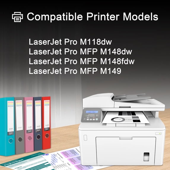 94A （2-Pack Black） Toner Cartridge High Yield Compatible for HP94A CF294A Toner Cartridges for LaserJet Pro M118dw MFP M148dw M148fdw M149 Printers