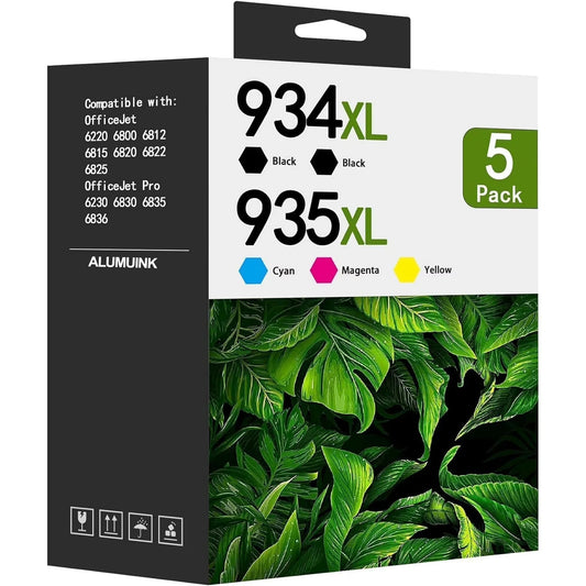 934 XL 935 XL Ink Combo Pack Compatible for HP 934 935 XL Ink Cartridges for OfficeJet 6220 Printer