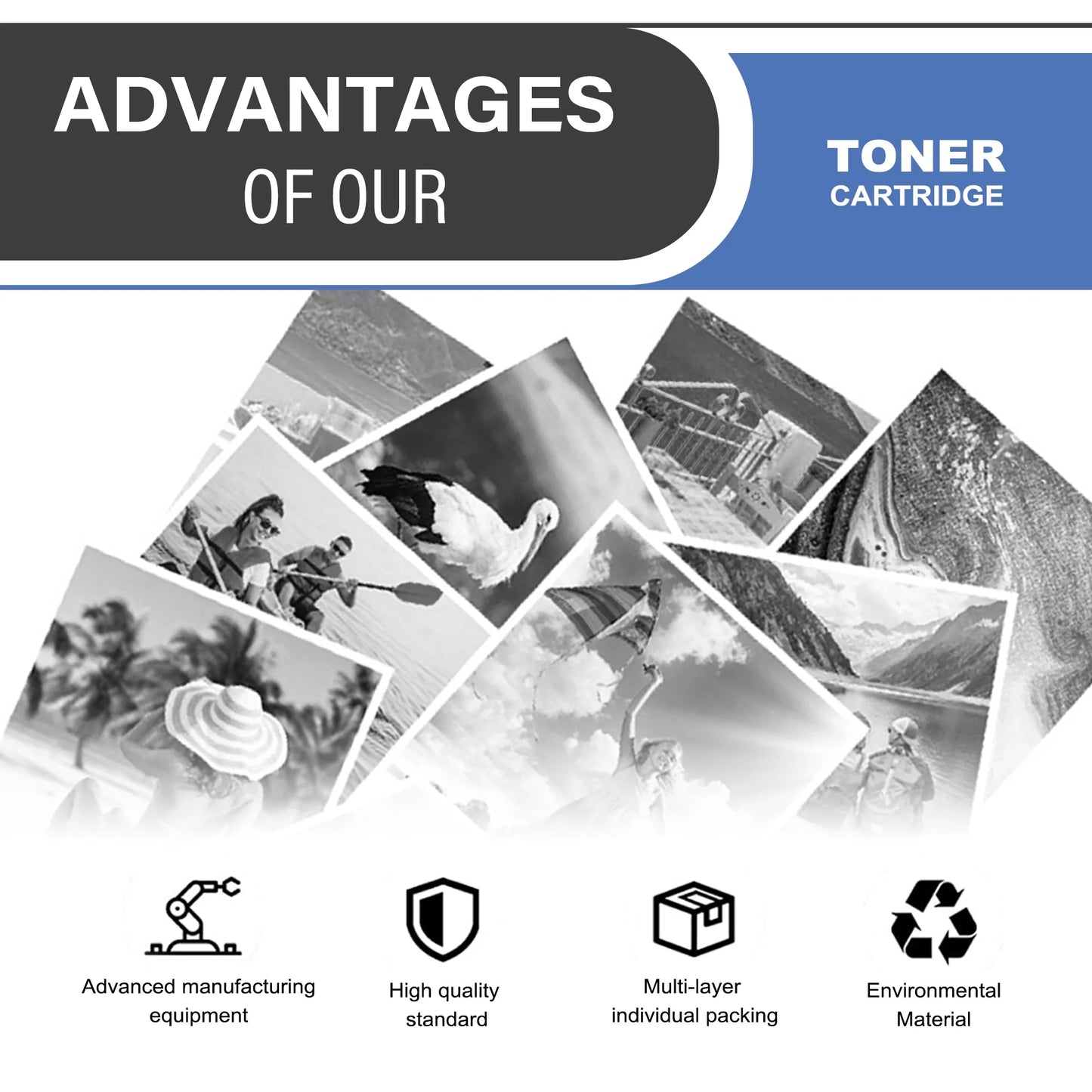 83A CF283A Toner Cartridge Black 2-Pack Compatible for HP 83A CF283A Toner Cartridges for Laser Pro M201, Laser Pro MFP M125, M127, M225 Series Printer