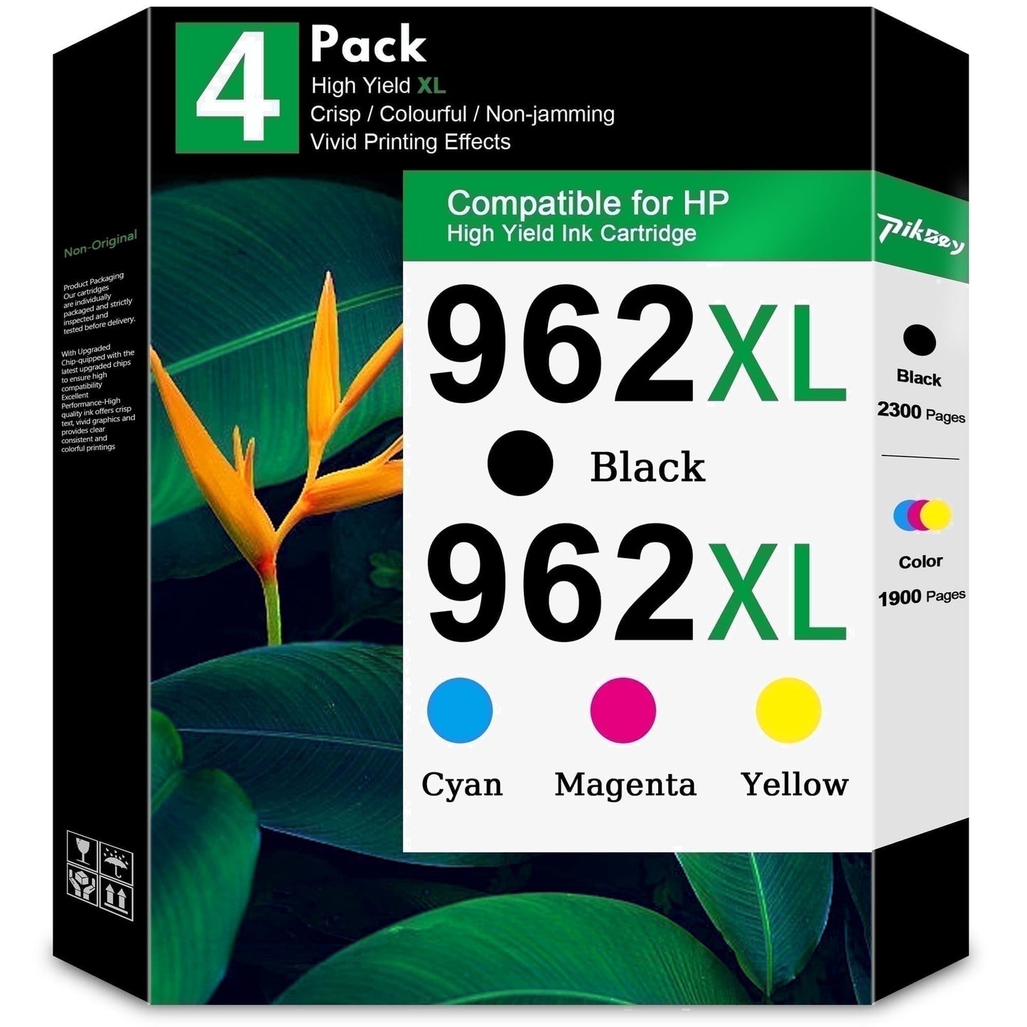 962XL Ink Cartridges Combo Pack (4 Packs) - Compatible for HP 962 962 XL Ink Cartridges Works with 962XL Cartridge Printers