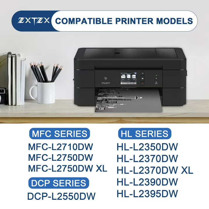TN760 Toner TN730/760 Toner Cartridge Compatible for Brother TN760 TN730 Toner MFC-L2710DW L2750DW Printer TN760/730 (1-Pack)