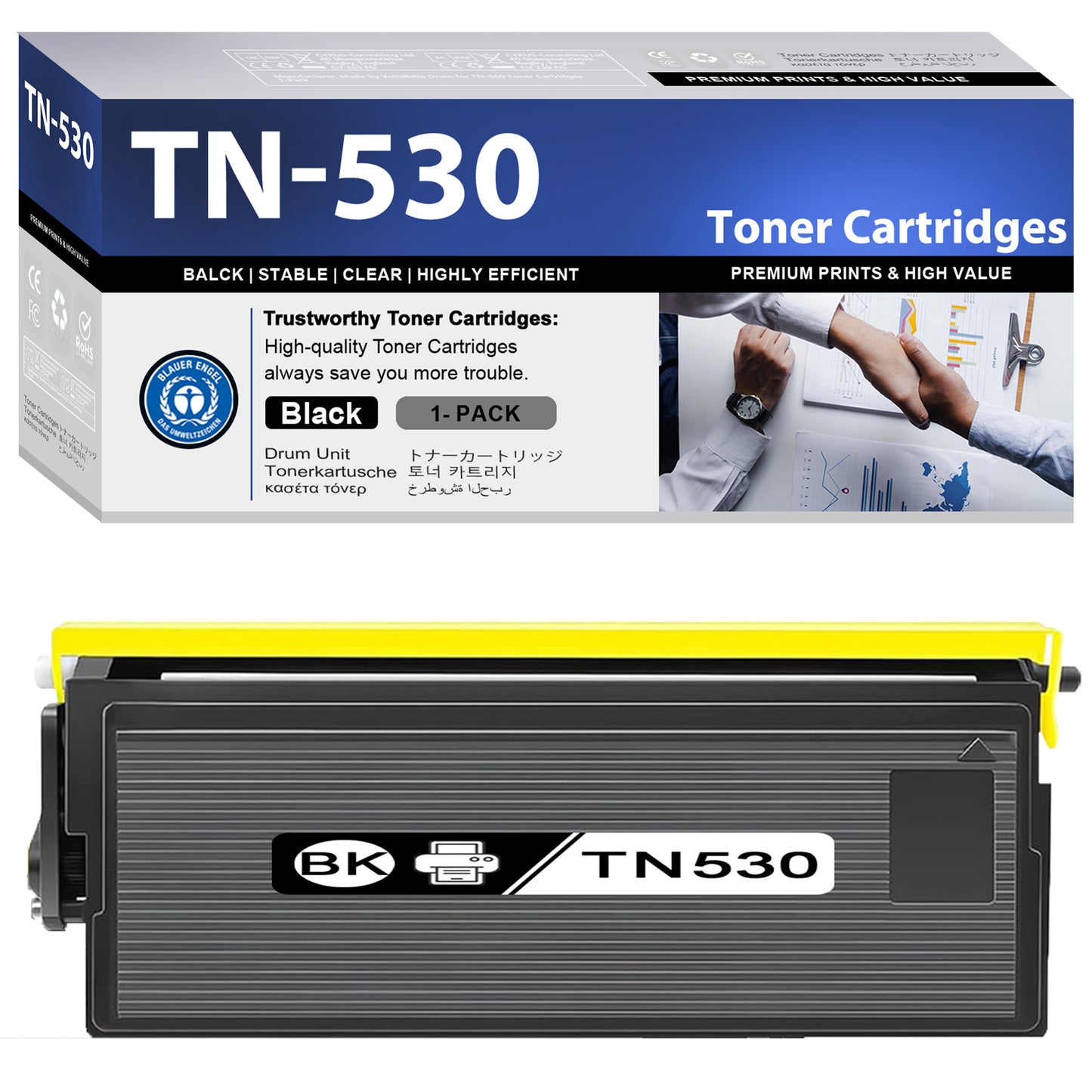TN530 Toner Cartridge ZXTZX Compatibles for Brother TN530 Compatibles for HL-5170DN MFC-8840DN Series Printers 1 Pack Black