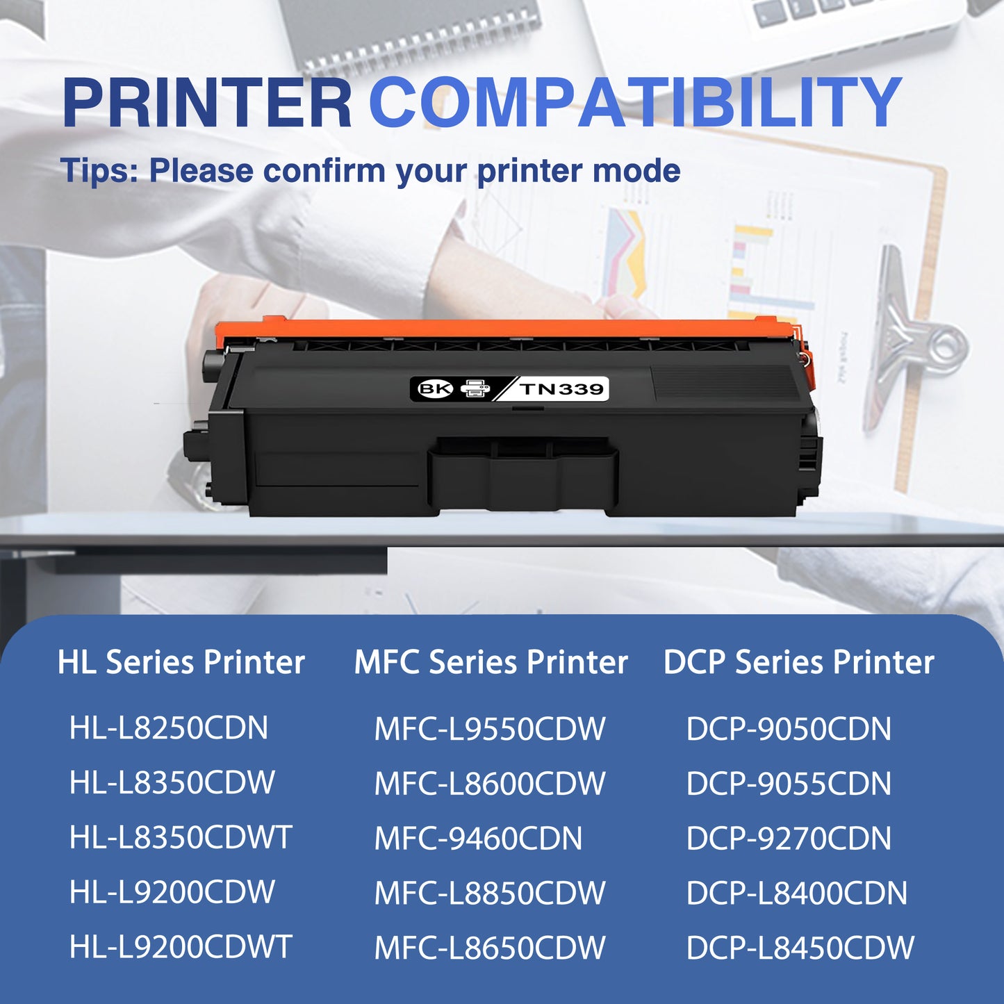 TN339 Toner Cartridges ZXTZX Compatibles for Brother TN339 Toner HL-L8350CDW MFC-L8600CDW Series Printers 4 Pack(Black Cyan Magenta Yellow)