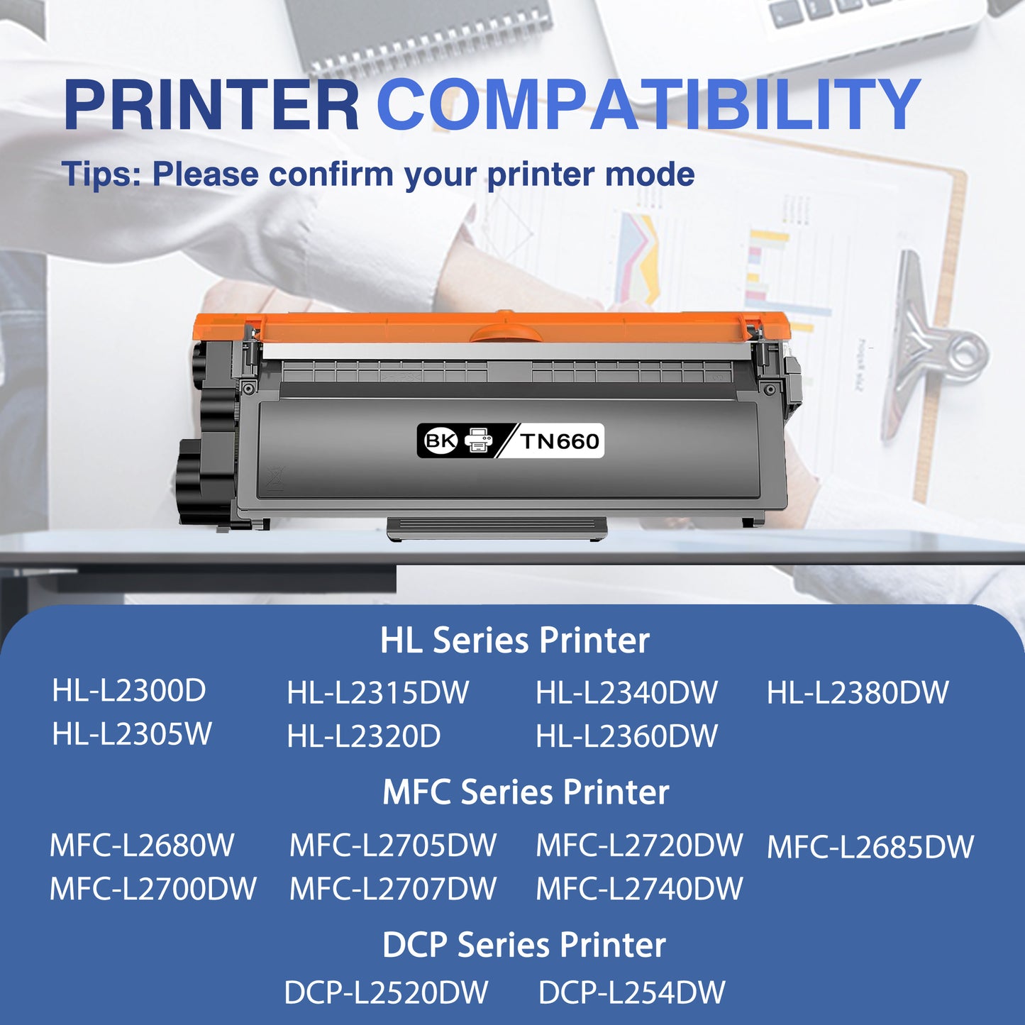 TN660 Toner Cartridge ZXTZX Compatibles for Brother TN-660 Compatibles for HL-L2315DW MFC-L2720DW Series Printers 2 Pack Black