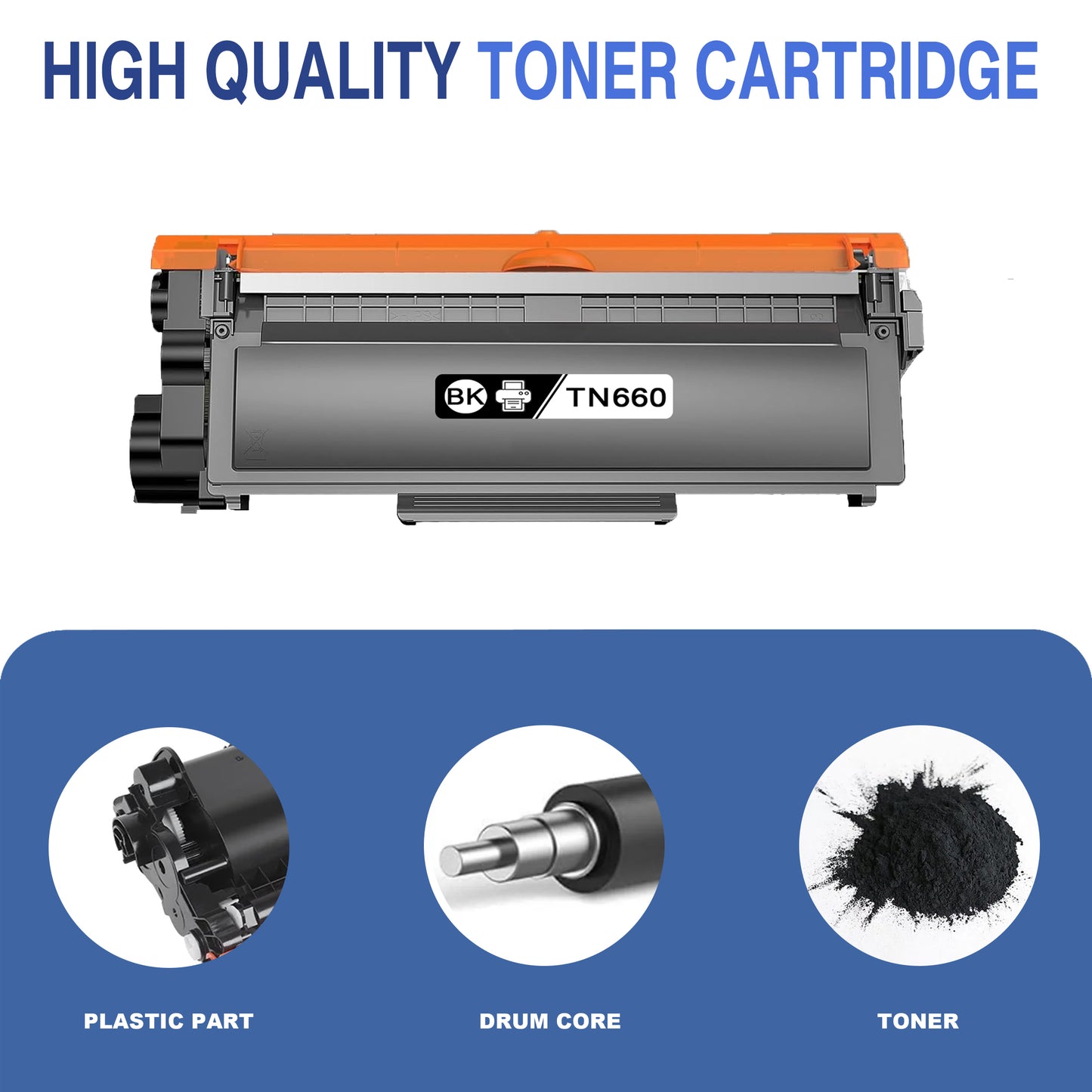 TN660Toner Cartridge ZXTZX Compatibles for Brother TN660 Black Works with HL-L2315DW MFC-L2720DW HL-L2360DW MFC-L2700DW Series Printers 4 Pack