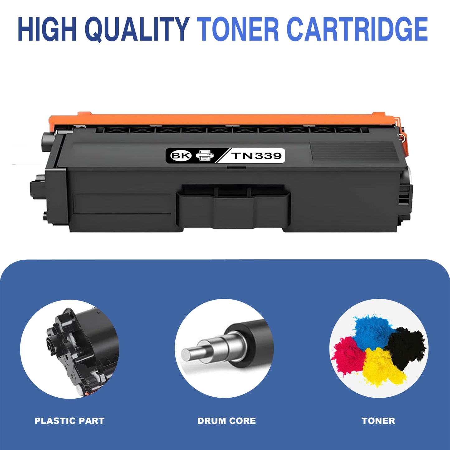 TN339 Toner Cartridges ZXTZX Compatibles for Brother TN339 Toner HL-L8350CDW MFC-L8600CDW Series Printers 3 Pack(Cyan Magenta Yellow)