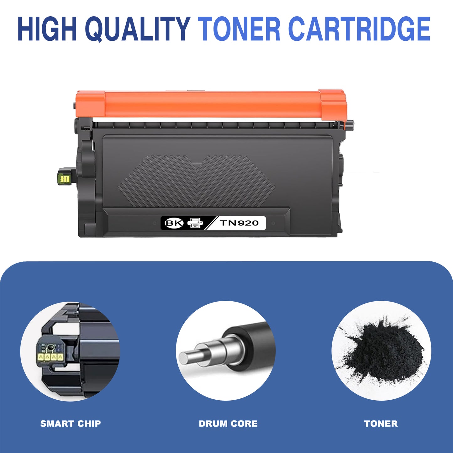 TN920 Toner Cartridge ZXTZX Compatibles for Brother TN-920 Compatibles for HL-L6415DW MFC-L6810DW Series Printers 1 Pack Black