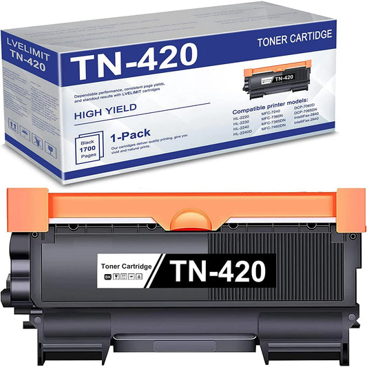 TN420 Toner Cartridge Replacement for Brother MFC-7360N Printer Toner (Black, 1 Pack)