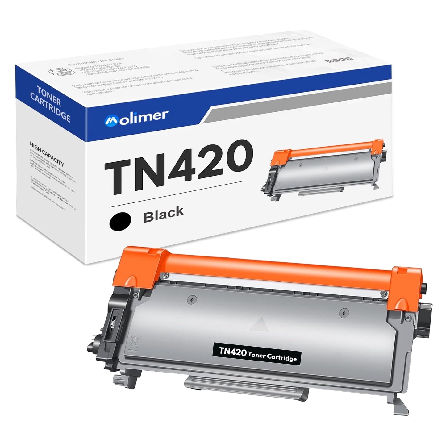 TN420 Compatible TN-420 Black Toner Cartridge Compatible for Brother TN-420 DCP-7060D DCP-7065DN Intellifax 2840 MFC-7240 HL-2130 HL-2132 Toner.(1 Pack)