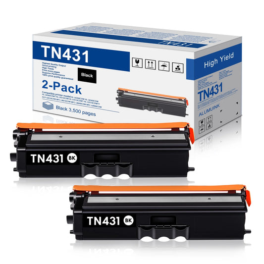 TN431 Toner Cartridge Replacement for Brother TN 431 Toner for HL-L8360CDW MFC-L8900CDW Printer