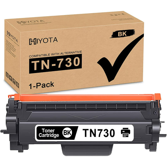 TN730 Black Toner Cartridge Replacement for Brother TN 730 HL-L2350DW Printer (1-Pack)