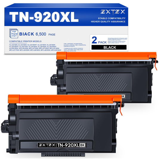 TN920 TN920 XL Toner High Yield Compatible for Brother TN920XL Toner Cartridge Printer 2-Pack