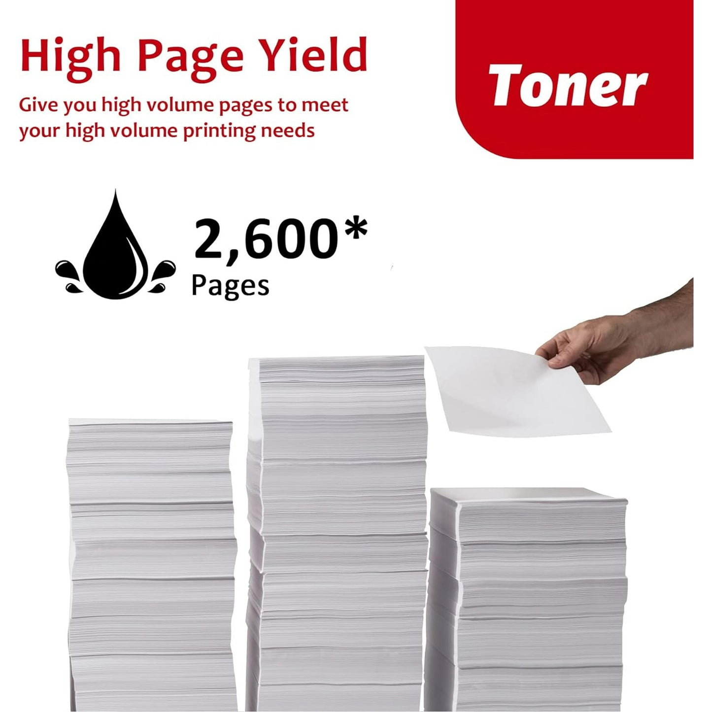 High-Yield 126 Black Toner Cartridge (2-Pack) - CRG126 Toner Replacement for Canon 126 Toner for ImageClass LBP6200d LBP6230dw LBP6230dn LBP6200 LBP6230 Printer, 3483B001