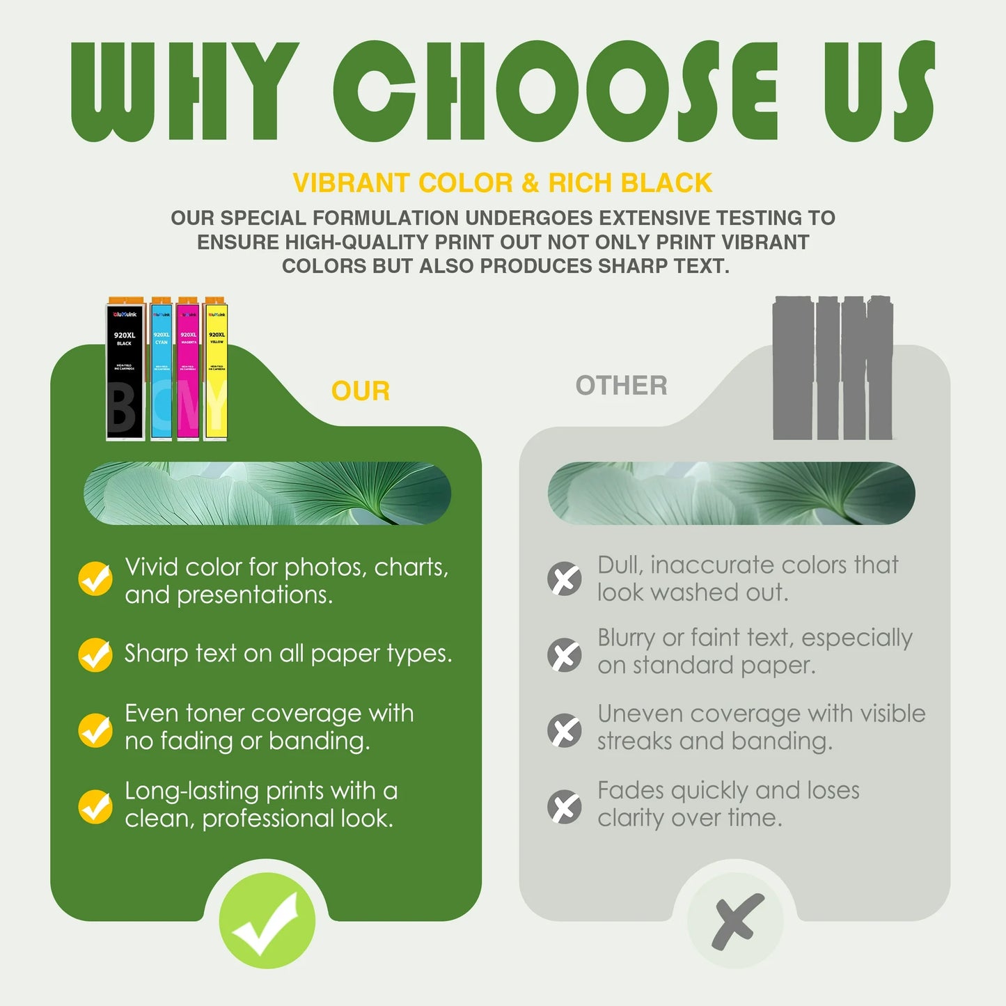 920XL Ink Compatible for HP 920 Ink Cartridges Combo Pack OfficeJet 6500A 7500A Printers