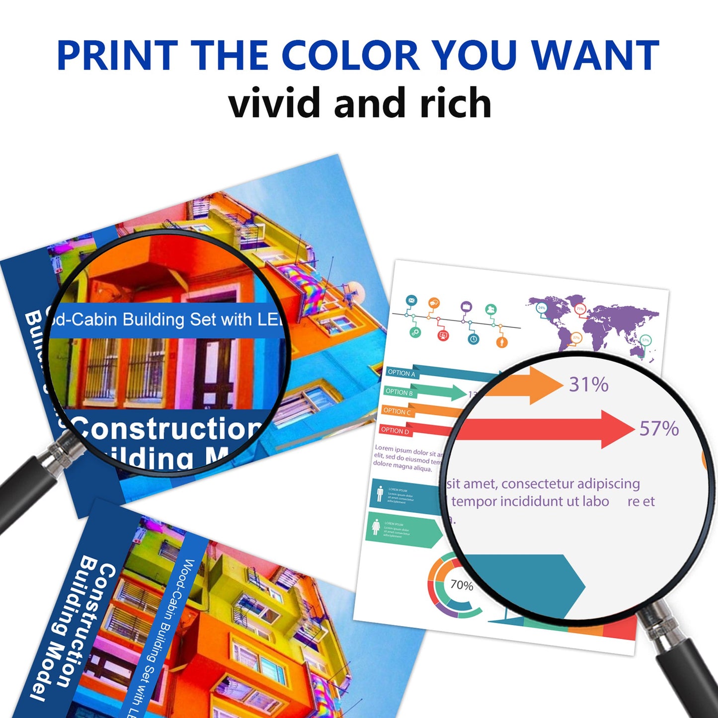 TN910 TN910XL Toner Cartridge Compatible for Brother TN910 Toner Black,Cyan,Magenta,Yellow