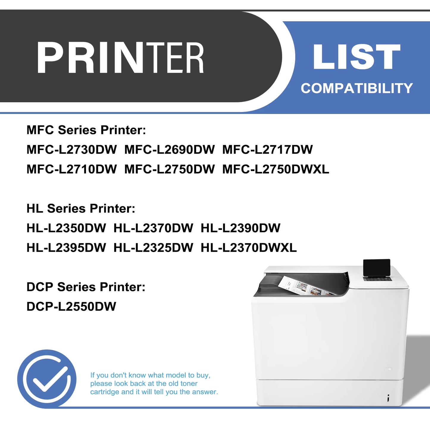 TN730 TN760 Toner Cartridge Compatible for Brother TN 760 TN760 TN-760 TN 730 TN730 TN-730 Toner Cartridges for MFC-L2710DW HL-L2370DW DCP-L2550DW Printer (Black,2 Pack)