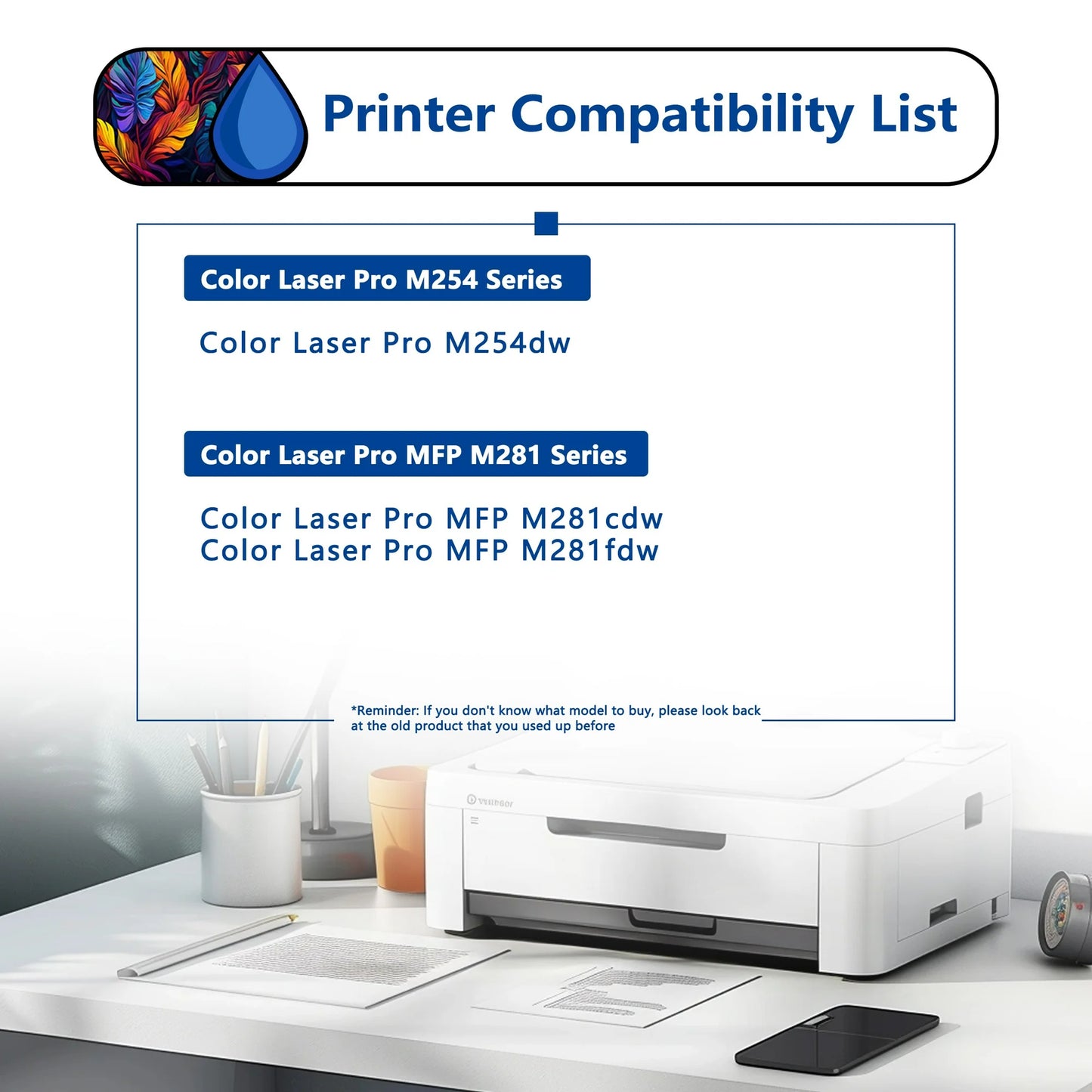 202A Toner Cartridge 3 Pack Compatible for HP 202A CF500A Black Toner Cartridges for Color Laser Pro M254, Color Laser Pro MFP M281 Series Printers