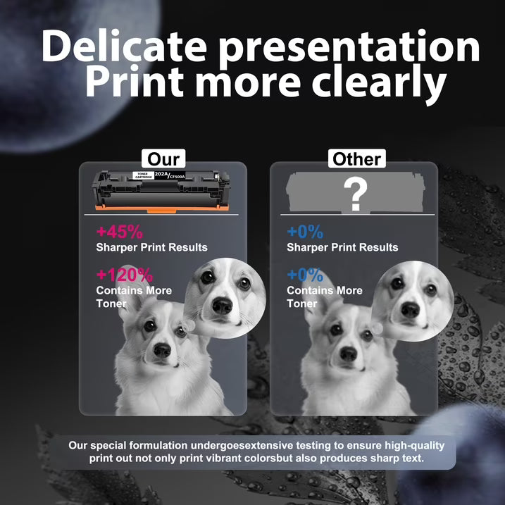 202A Toner Cartridges Compatible for 202A CF500A Toner Cartridge for Color LaserJet Pro MFP M281fdw M254dw Printer