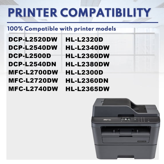 DR 630 DR-630 DR630 Drum Unit Compatible for Brother DR 630 DR 630 DR-630 Black Compatible with Brother HL-L2320D MFC-L2700DW MFC-L2720DW Printer (Toner Not Included)