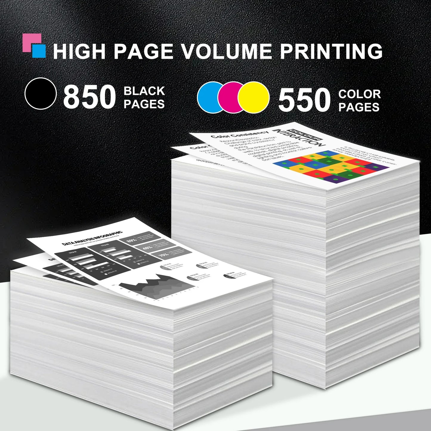 67XL 67 Ink Cartridge Compatible for HP 67 XL Ink Cartridges Deskjet 2742e 2752e 2755e Envy 6000 6010e (Black, Tri-Color)