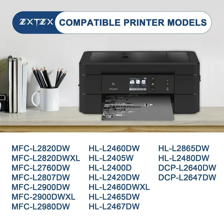 TN830XL Toner Compatible for Brother TN830 XL toner cartridge MFC-L2820DW MFC-L2820DWXL MFC-L2760DW Printer 2 Pack