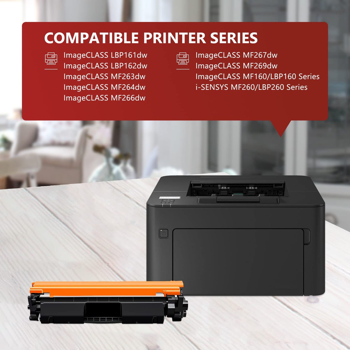 051 Black Toner Cartridge Replacement for Canon MF264dw MF266dw MF267dw MF269dw Printer