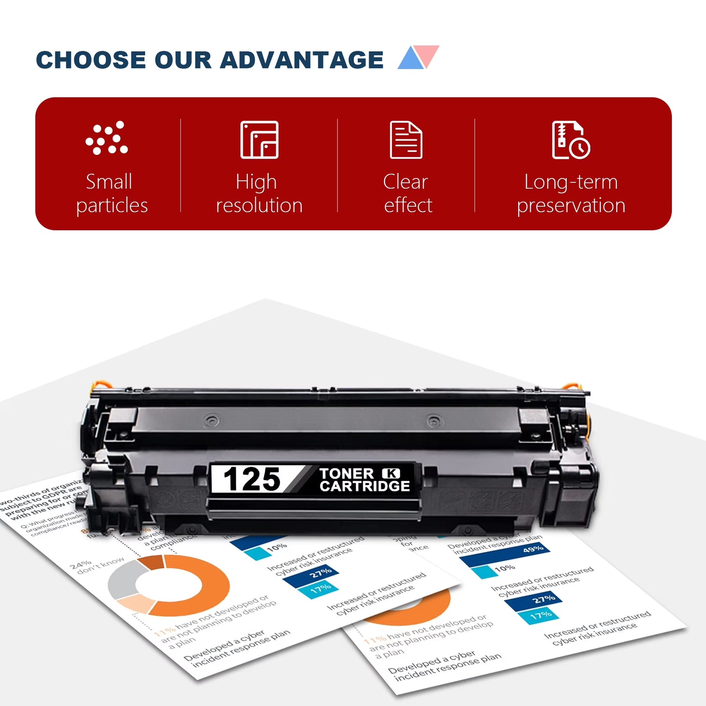 CRG 125 Toner Compatible for Canon CRG125 Toner Cartridge for ImageCLASS LBP6030w LBP6000 MF3010 Printer