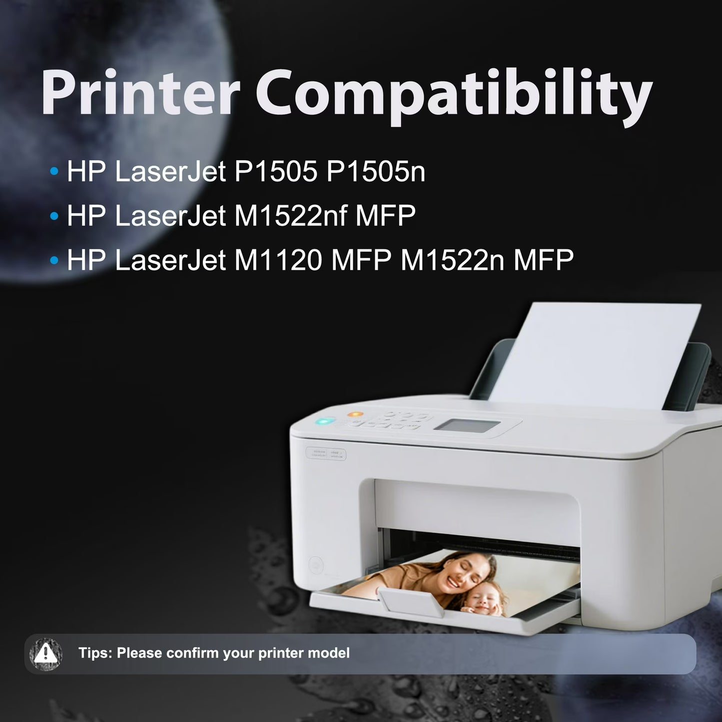36A CB436A Toner Cartridge Compatible for 36A Black Toner Cartridge for LaserJet P1505 P1505n Printer (4 Pack)