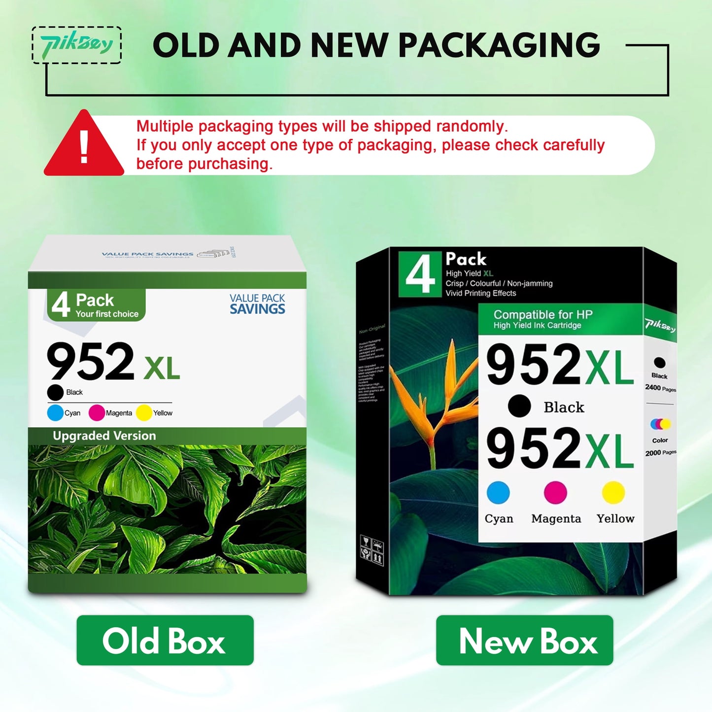 952XL Ink Cartridges Combo Pack (4 Packs) - Compatible for HP 952 952 XL Ink Cartridges for OfficeJet Pro 7740 8710 8740 8730 8210 Printers