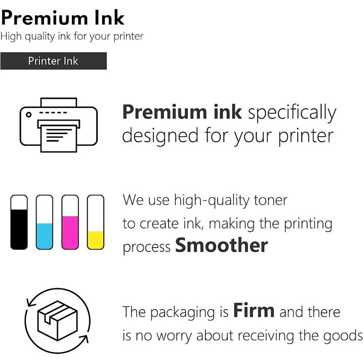 LC20E High Yield Ink Cartridge (4-Pack, 1BK/1C/1M/1Y)Compatible for Brother LC20E Ink MFC-J5920DW