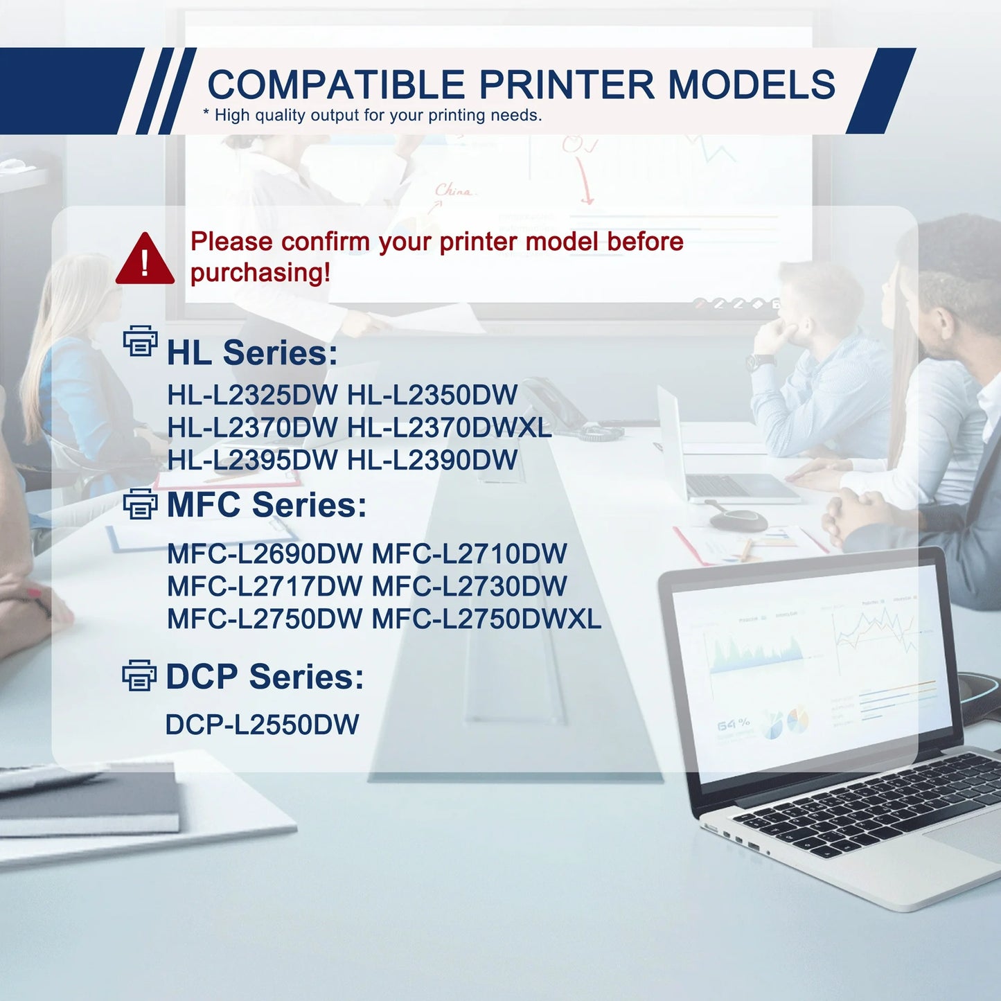 TN730 Toner Cartridge Compatible for Brother TN-730 730 Work for DCP-L2550DW MFC-L2710DW MFC-L2750DW Printer (Black, 2-Pack)