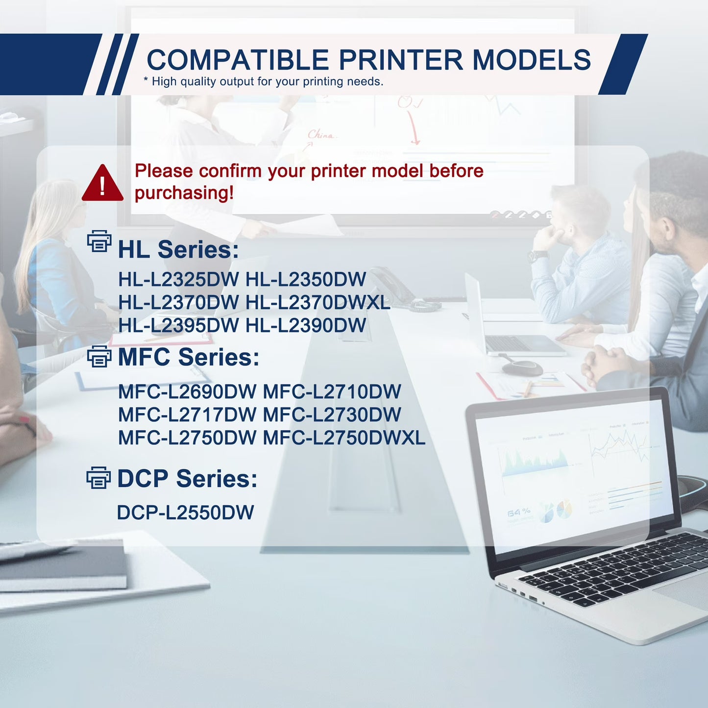 TN760 TN730 Toner Compatible for Brother TN760 Toner Cartridges Printer MFC-L2730DW MFC-L2710DW HL-L2350DW