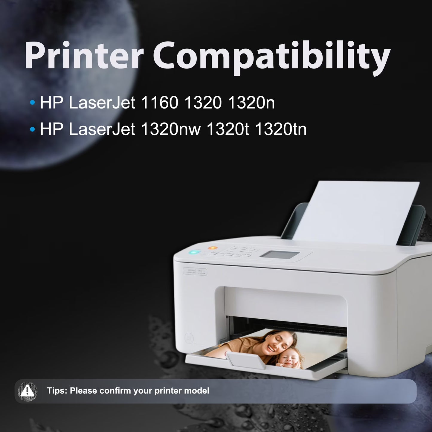 49A Q5949A Toner Cartridge Compatible for 49A Toner Cartridge for LaserJet 1160 1320 1320n Printer Ink (2 Pack Black )