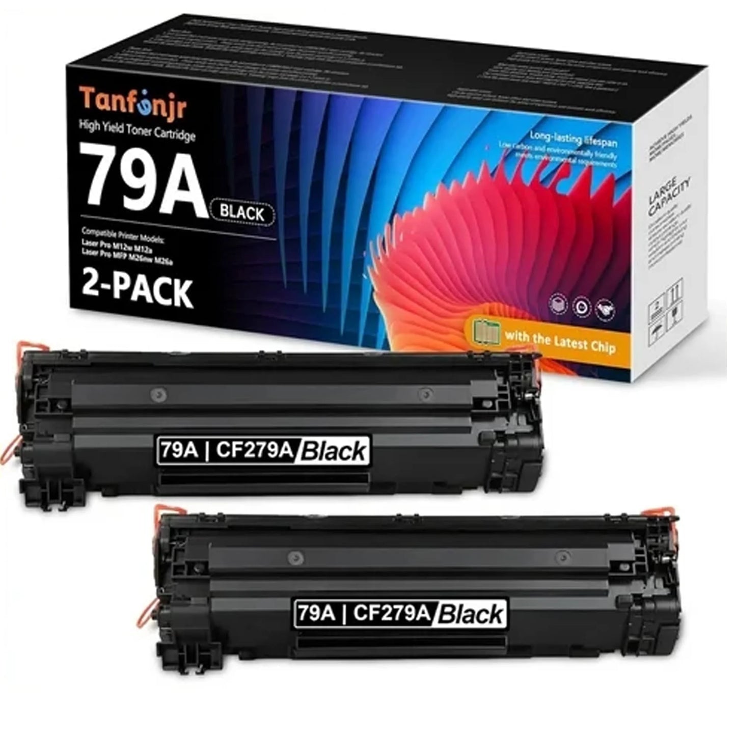 (with Chip) 79A CF279A Toner- 2 Pack 79A Toner Cartridge Compatible for HP 79A Pro M12 Series Pro MFP M26 Series Printer